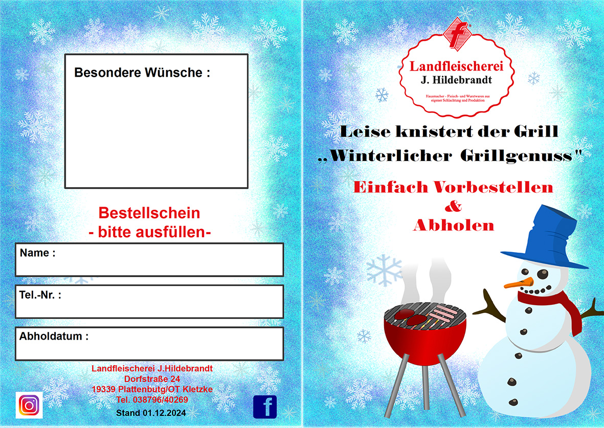 Winterlicher Grillgenuss